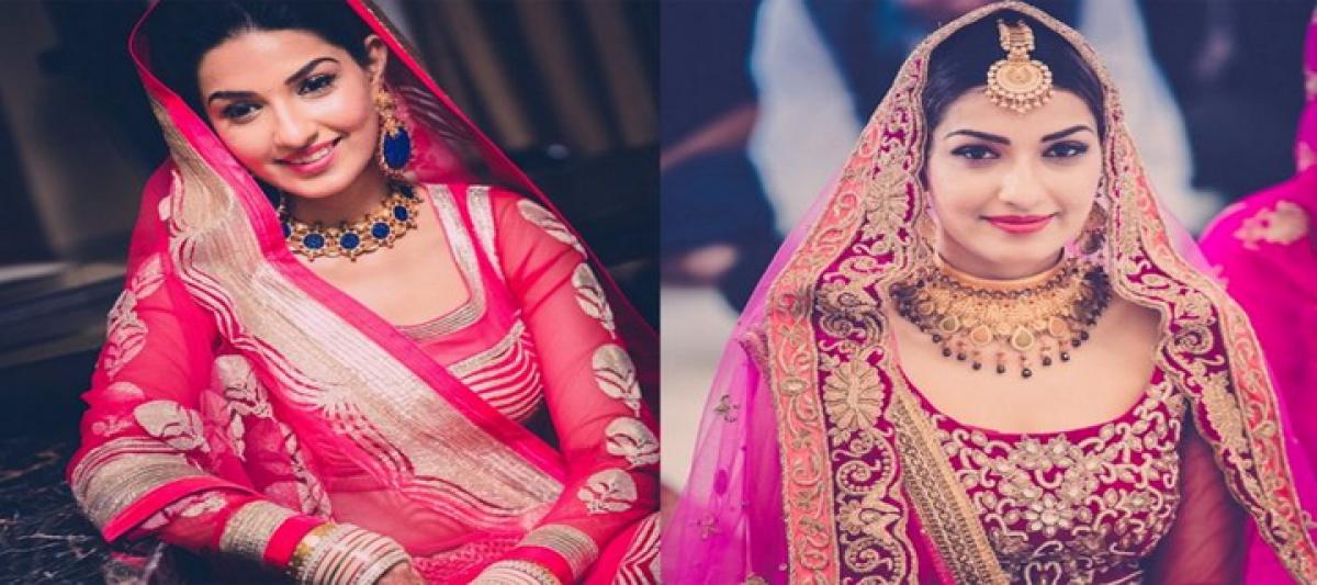 Colour trends for Bridal Lehenga: Red, pink and blue shades